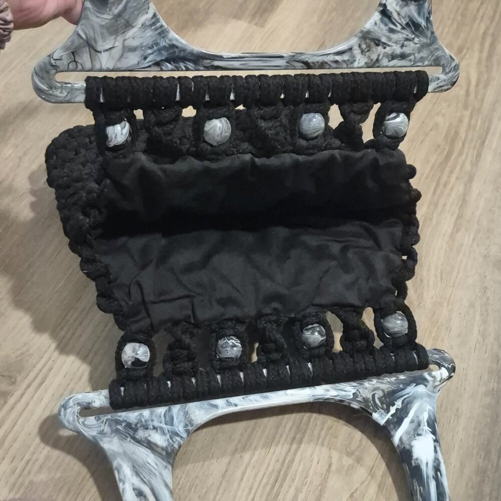 Handmade Macrame Knit Handbag - Picture 6 of 6